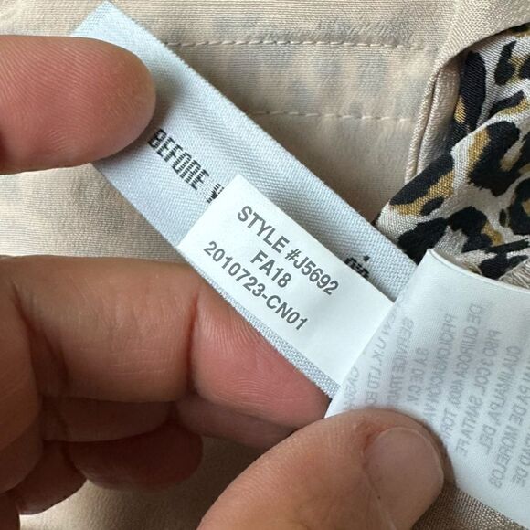 J. Crew | Women's Wide-leg Cropped Pant In Leopard-print Silk - Picture 9 of 10